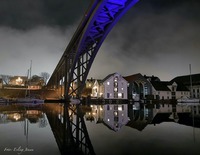 Risøy bru i Haugesund 6. februar 2020. Foto: Erling Jensen.
